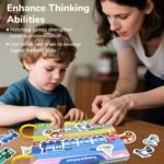 6 Themes Busy Book With, Cardboard, Educational Learning Toys For Cognitive And Thinking Abilities, Body, Animals, Food, Planet, Traffic, Emotion, Parent- Christmas Gift, Family Game, Travel, Bedtime Activities, Cognitive Development, Interactive Book, Colorful Pages, Highquality Print, Sturdy Binding, Educational Gift, Busy Board, Parents And Teachers, And - Image 5