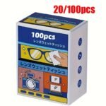 20/100Pcs Lens And Lens Cleaning Wipes, Metal Jewelry Wipes, Anti-Fog Glasses Wipes, Mobile Screen And Glasses Cloth Wipes
