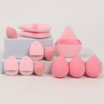 12Pcs All-Purpose Makeup Sponge Set, Consisting Of 3 Loose Powder Puffs, 3 Mini Air Cushion Puffs, 3 Makeup Sponges And 3 Mini Makeup Sponges. Foundation Blending Beauty Sponge, Liquid, Cream And Powder Flawless, Latex-Free Wet And Dry Dual-Use Foundation Makeup Cream, Made Of Ultra-Soft Velvet, Contouring, Eye And Corner Design. Suitable For All Skin Types. - Image 12