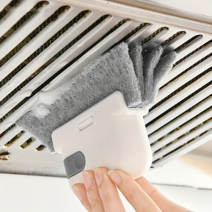 1Pc Door & Window Track Cleaning Brush - Hand-Held Slit Brush For Tight Gaps, Reusable Plastic Groove Cleaner With Ergonomic Handle, No-Scratch Kitchen Counter & Appliance Brush For Bathroom, Bedroom, Living Room Cleaning Supplies, Compact Design, Sturdy Construction, Housekeeping Tools - Image 6