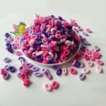 40/60Pcs Colorful Jersey Hair Bands For - High Elasticity, No Damage, Braided Ponytail Holders, Hair Ties With Bow & Beaded Details - Perfect For Homecoming, Boho & Sweet Styles, Hair Accessories For - Image 10