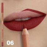 1Pc Matte Lipstick & Liner Pen, Waterproof, Long-Lasting, Non-Stick, Berry Shades For All Skin Types, Makeup Pencils For Women, Pudaier - Image 11