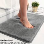 1 Thickened Microfiber Fluffy Long Plush Soft Comfort Mat Bathroom Rug Non-Slip Bath Door Mat For Bedroom Living Room Kitchen Floor Mat, Shedding And Fade-Resistant - Image 3