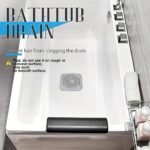 1Pc Hair Catcher - Kitchen & Bathroom Drain Protector - Anti-Clog, Odor-Absorbing, Easy-Install, White With Perforated Design, Bathroom Drain Protector|Modern Drain Cover|Secure Drainage, Bathroom Accessories - Image 13