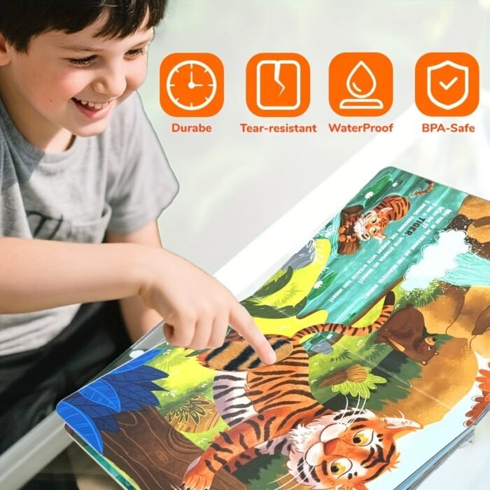 My First Touchy Wild Animals, Interactive Animal Touch Book For Youngsters And Youngsters - Early Learning Puzzle Storybook With Tigers, Lions And Monkeys Illustrations, Sensory Development, Ideal Gift For Youngsters'S Parties And Showers - Image 8