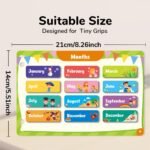 6 Themes Busy Books, Letters, Numbers, Weather, Time, Seasons, Shape And Months, Learning Book For Children Age 3+, Enlightening, The Chosen Gift, Educational Learning Toy For Cognitive And Intelligence Skills, Ideal Quiet Books For Birthday, Holiday Gift - Image 8