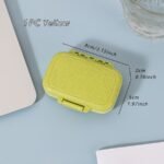 1Pc Colorful Portable Mini Medicine Box - Moisture-Proof, 3-Compartment Rectangular Organizer For Am/Pm Pills, Compact & Easy To Carry - Image 8