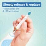 4/8/16Pcs Electric Toothbrush Replacement Heads - Soft Bristle Replacement Brush Heads For Oral B, Ergonomic Design, Gentle On Sensitive Gums, Compatible With Electric Toothbrushes (White, Blue, Red, Green), Oral Hygiene Tools, Sleek Brush Heads, Highquality Brushes - Image 7