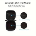 Luxury Storage Case, Earphone Case Hard Headphone Bag For Airpods Earpods Ear Pads Wireless Earphone Accessories, Ideal For Organizing Earbuds, Chargers, And Small Accessories, Accessory Organizer, Durable Sleek Black Case, 7*7*3Cm - Image 11