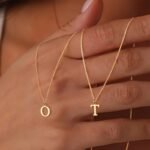1Pc Elegant & Cute Initial Necklace For Women - 18K Golden Plated Stainless Steel Box Chain, A-Z Uppercase Letters, Daily Wear & Gift Idea, Letter Necklace, Jewelry, Sleek Design, Luxurious Finish - Image 9