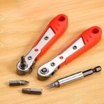 Wrench Handle For Narrow Spaces, Front And Rear, Elbow Wrench, Right Angle Bend, Phillips Screwdriver, Steel Material, Red, Requires Assembly, Non-Electric, No Battery Required, Suitable For Industrial And Scientific Use - Image 8