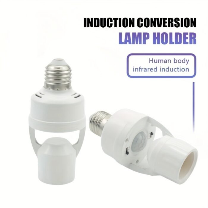 Ac85-265V Motion Sensor Lamp Base E27 Switch Socket Adapter Converter Human Body Sensing Infrared Human Body Sensor Light Fixture - Image 4