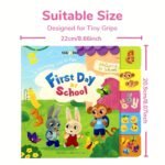 The Initial Day At School, Books For Kids Aged 1-5 Focusing On Numbers And Addition, Featuring Cartoon Illustrations, Easy To Clean, Suitable For Family Education, Perfect As Gifts For Christmas, New Year, And Birthday Parties. - Image 2
