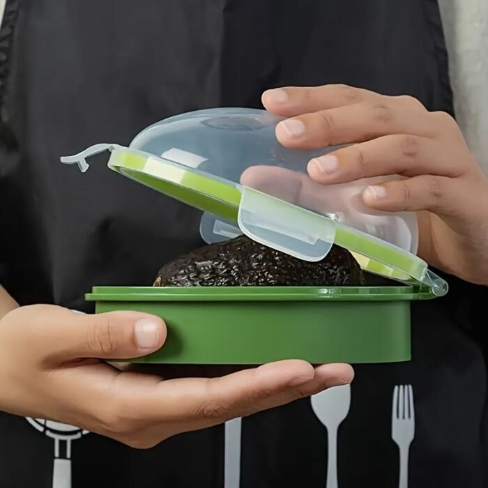 Reusable Avocado Keeper Storage Container - Plastic Flip Top Fresh Pod For Avocado, Multipurpose, Dishwasher Safe, Rectangle Shape, No Electricity Required - Image 4