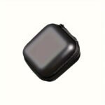 Luxury Storage Case, Earphone Case Hard Headphone Bag For Airpods Earpods Ear Pads Wireless Earphone Accessories, Ideal For Organizing Earbuds, Chargers, And Small Accessories, Accessory Organizer, Durable Sleek Black Case, 7*7*3Cm - Image 3