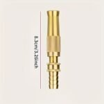 1Pc, Direct-Insert Spray Gun, Hose Nozzle - Universal Connector For Hoses, Adjustable Valve, Multifunctional Watering System, Suitable For Car Washing, Plants, And Lawns - No Batteries Required, Compatible With Garden Hose Accessories. - Image 3