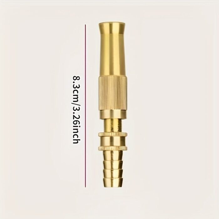 1Pc, Direct-Insert Spray Gun, Hose Nozzle - Universal Connector For Hoses, Adjustable Valve, Multifunctional Watering System, Suitable For Car Washing, Plants, And Lawns - No Batteries Required, Compatible With Garden Hose Accessories. - Image 3