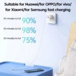 120W 10A Dual C-Type Fast Charging Cable, Suitable For Iphone 15 16 Pro Max, S23, Xiaomi, Huawei Poco Quick Charging Usb C Cable 3M/9.84Ft - Image 8