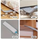 1Pc Extendable Gap Dusting Brush With Plastic Handle, Washable Bed Underneath Cleaner, Durable Soft Bristle Brush, For Sofa, Bed, And Furniture, With No Electricity Needed, For Living Room, Bedroom, Bathroom, Kitchen, And Toilet Cleaning Tool - Image 8