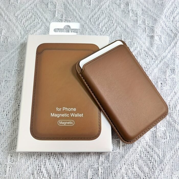 1Pc Magnetic Wallet Card Holder Card Case Case Accessories Box For Apple Iphone 1213141516 Pro Max + Mini - Image 4