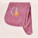 1Pc Magic Microfiber Hair Drying Towel - Quick Dry Shower Cap Turban For Women & Girls, Soft Polyester Fiber Bath Hat, Super Absorbent Lady Head Wrap With Button Closure, Shower Cap For Hair Drying - Image 11