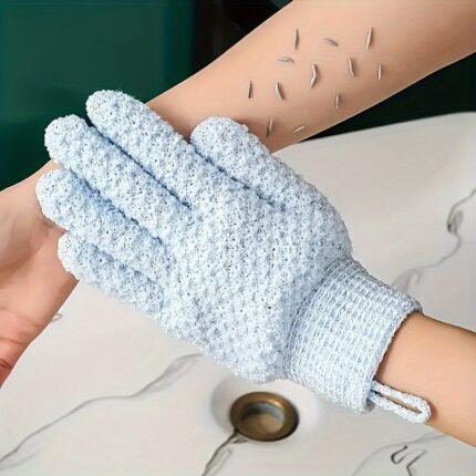 Exfoliating Shower Gloves For Deep Cleansing & Massage - Body Scrubber, Removes Dead Skin & Dryness