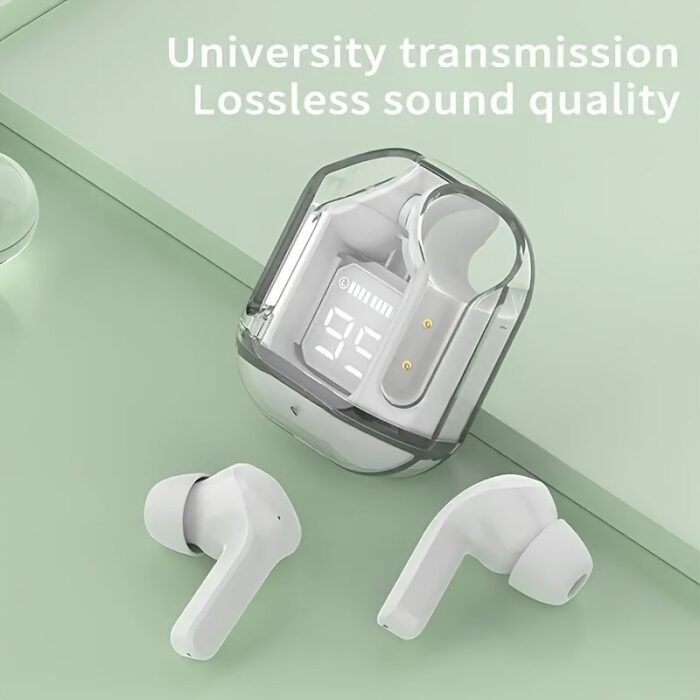 Wireless Earbuds Transparent Tws Silicone In-Ear Sports Gaming Headphones With Hifi Stereo Sound & Led Display - Perfect Gift For Birthday/Christmas/Girlfriend - Image 9