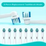 4/8/16Pcs Electric Toothbrush Replacement Heads - Soft Bristle Replacement Brush Heads For Oral B, Ergonomic Design, Gentle On Sensitive Gums, Compatible With Electric Toothbrushes (White, Blue, Red, Green), Oral Hygiene Tools, Sleek Brush Heads, Highquality Brushes - Image 6
