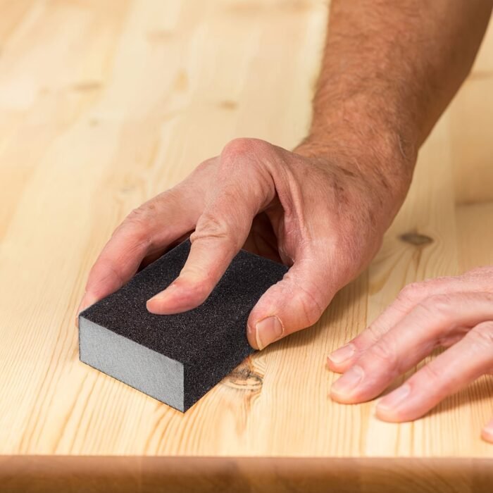 4Pcs Diamond Sanding Block Set - Coarse To Ultra Fine Grit, Wet/Dry Dual-Use, Washable & Reusable, For Woodworking, Furniture Polishing, Metal Rust Removal - High-Density Emery Sponge Pads, Woodworking Tools - Image 8