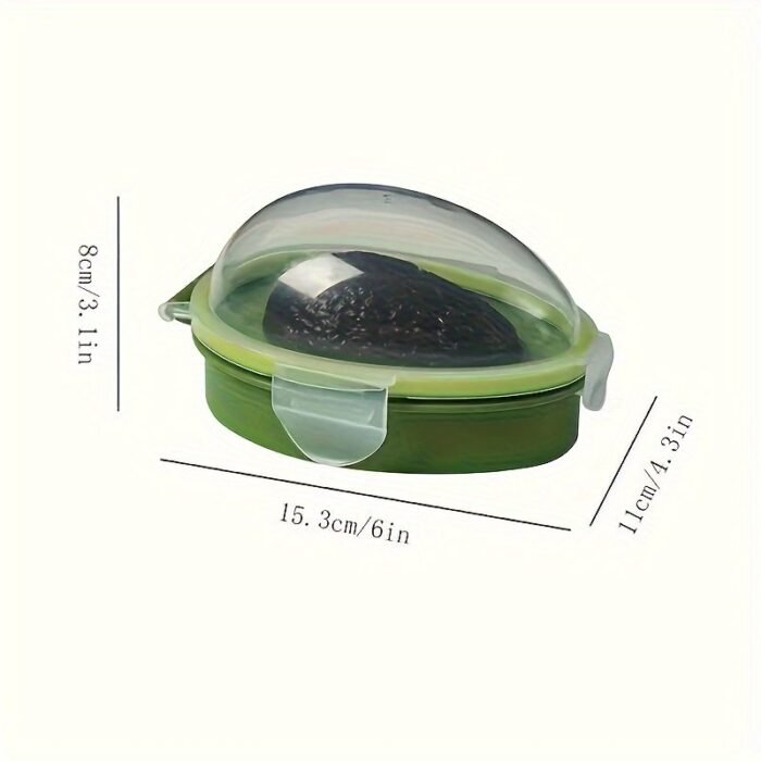 Reusable Avocado Keeper Storage Container - Plastic Flip Top Fresh Pod For Avocado, Multipurpose, Dishwasher Safe, Rectangle Shape, No Electricity Required - Image 3