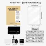 This Is A Pack Of 2 Tempered Glass Screen Protectors For Ipad Models Including The 11Th, 10Th, 9Th, 8Th, 7Th, 6Th, 5Th, Air 7, Air 6, Air 5, Air 4, Air 3, Mini 7, Mini 6, Mini 5, And Mini 4 (2018/2020/2019/2020/2022/2023/2024/2025) Pro/Air (7.9/8.3/9.7/10.2/10.5/10.9/11) Inches, Offering Scratch Resistance, 9H Hardness, And High Definition Clarity. - Image 16