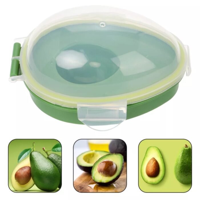 Reusable Avocado Keeper Storage Container - Plastic Flip Top Fresh Pod For Avocado, Multipurpose, Dishwasher Safe, Rectangle Shape, No Electricity Required - Image 2