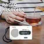 Portable Am Fm Radio - Mini Radio With Telescopic Antenna And Headphone Jack, Stereo Speaker Receiver Music Player - Image 7
