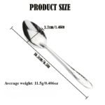 10/20Pcs Stainless Steel Rose Spoons Flatware Set For Wholesale Digging Watermelon And Fruit, Iron Spoons For Takeaway Gifts, Home Stall Spoons, Suitable As Gifts, Both For Household And Commercial Use, For High-End Restaurants - Image 2