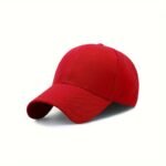 Women'S Summer Fitted Adjustable Baseball Cap, Solid Color, Sun Protection, Polyester, Woven, With Holiday Theme, For Women, Men, Outdoor - Image 3
