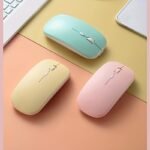 Wireless Mouse For Ipad, For Samsung Tab, Matepad, For Lenovo Xiaoxin, Mipad, Android, Windows Tablet - Battery-Powered, Optical Movement Detection, Right-Handed, Glittery Design, Compatible With Laptop & Notebook Computers, Mouse Movement Detection | Glittery Finish | Durable Plastic, Mouse Movement Detection, Without Battery