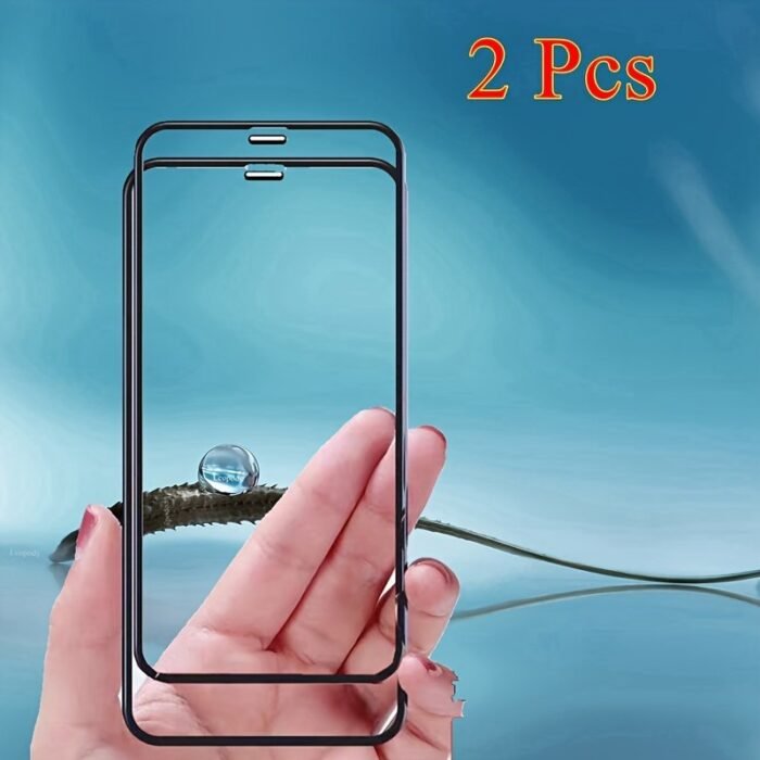 2 Packs Tempered Glass Screen Protector For Iphone14/14Plus/14Pro/14Pro Max, Iphone13/13Mini/13Pro/13Pro Max, Iphone12/12Mini/12Pro/12Pro Max, Iphone11/11Pro/11Pro Max, Iphonex/Xs/Xs Max Full Cover 9H Glass Film Anti Fingerprint Anti Scratch - Image 6