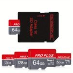 Microdrive Pro Plus Memory Card/Tf Cards - High-Speed Class 10 U3, Red & Gray, Available In 4Gb To 256Gb - Reliable Performance For Smartphones, Tablets & More, Microdrive - Image 8
