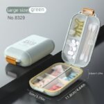 1Pc 7-Day Pill Box With Orange Handles - Large Capacity, Dust And Moisture Proof Organizer For Vitamins And Medicines, Ideal For Travel And Outdoor Use, Polypropylene Material, Travel Pill Organizer | Modern Pill Box | Secure Closure Box, Pill Organizer For Travel - Image 11