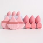 12Pcs All-Purpose Makeup Sponge Set, Consisting Of 3 Loose Powder Puffs, 3 Mini Air Cushion Puffs, 3 Makeup Sponges And 3 Mini Makeup Sponges. Foundation Blending Beauty Sponge, Liquid, Cream And Powder Flawless, Latex-Free Wet And Dry Dual-Use Foundation Makeup Cream, Made Of Ultra-Soft Velvet, Contouring, Eye And Corner Design. Suitable For All Skin Types. - Image 7