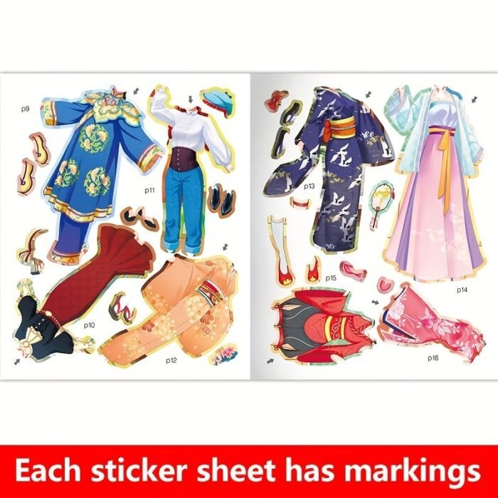 Adorable Princess Sticker Book For Kids ? Combine Outfits & Styles, Imaginative Dress-Up Game, Enjoyable School Project & Family Present For Girls, Perfect For Birthdays & Christmas, Chinese Version - Image 4