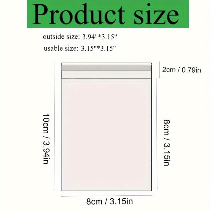 Self-Adhesive Cellophane Bag, Transparent Opp Plastic Packaging, Sealed, Jewelry Gift, Sweets - Image 11