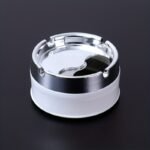 1Pc Stainless Steel Ashtray, Sealed Windproof Ashtray, Living Room Household Rotary Thickening Ashtray - Image 3