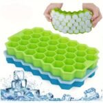 1Pc Classic Silicone Honeycomb Ice Tray - 37-Cube Design, Easy Release, Durable & Reusable For Beverages, And Refreshing Drinks, Beverage Cooling Modern Kitchenware Durable Silicone