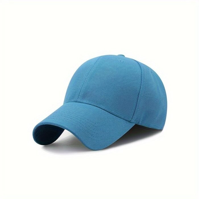 Women'S Summer Fitted Adjustable Baseball Cap, Solid Color, Sun Protection, Polyester, Woven, With Holiday Theme, For Women, Men, Outdoor - Image 14