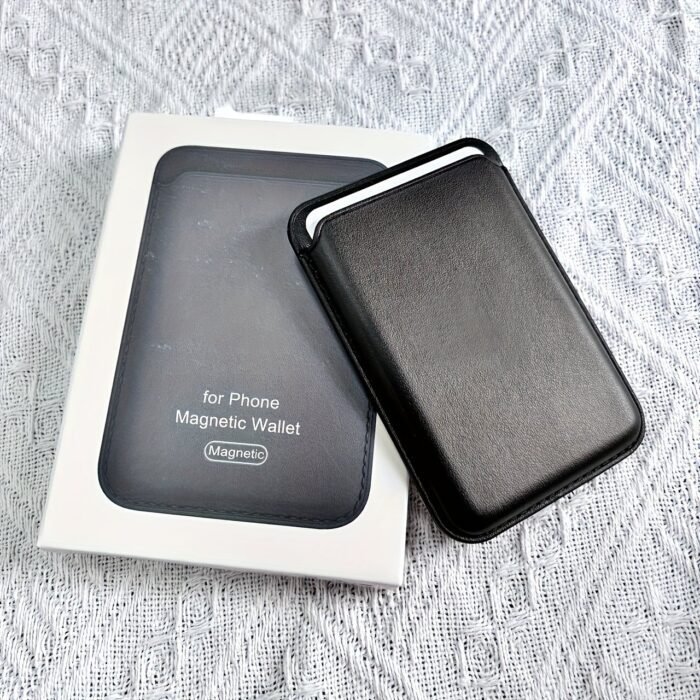 1Pc Magnetic Wallet Card Holder Card Case Case Accessories Box For Apple Iphone 1213141516 Pro Max + Mini - Image 1