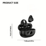2025 New Style True Wireless Clip-On Sports Headset Music Hanging Video Comfortable Tws Hifi Bass Stereo Hd Calling Earphones Adapted For Android For Iphone Cellphone Gaming Earpieces Couples Business Smart Headphones - Image 2