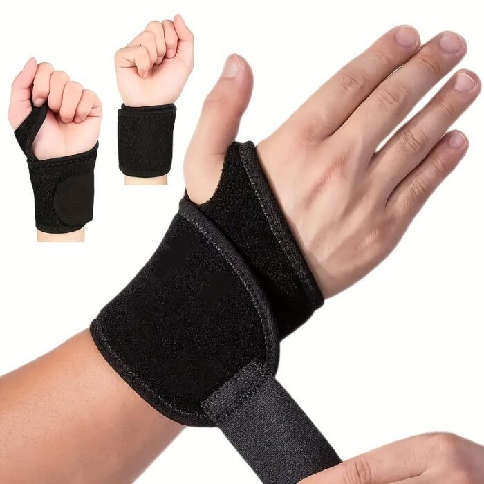 1 Adjustable Wristband, - Comfortable Sports Wristband For Work, Fitness And Weight Lifting, Suitable For Left Or Right Hand Support - Image 1