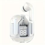 New Air39 Transparent Fashion Enc Noise Canceling Earbuds Wireless Headset Works With All Mobile Phones, Gaming Headset, Mobile Phone Accessories, Modern Audio Gear, Sleek Wireless Earbuds, Usb Charging, Lightweight Earbuds, Noisecanceling Earphones, Typec Charging, Music Lovers, Commuters, Premium Wireless Earbuds, Active Noise Cancelling Headphones, Headphones Wireless Noise Cancelling, Wireless Headphone, Wireless Charging Earbuds - Image 5