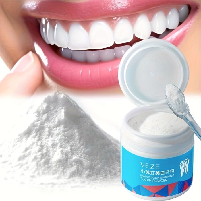 1Pc 50G Baking Soda Teeth Powder, Tooth Deep Cleaning Powder, Breath Freshener, Tooth Cleaning Powder For Daily Life - Image 1